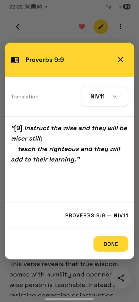 Viewing a verse